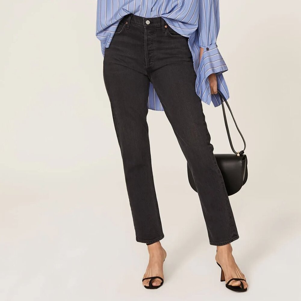 Citizens of Humanity Charlotte High-Rise Straight Jeans – Black – Size 29